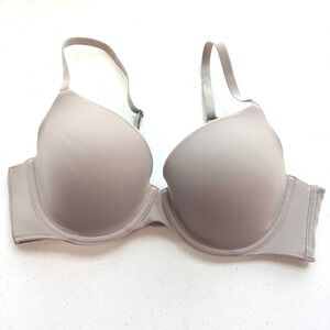 Soma Enbliss Full Coverage Bra 36B Light Grey Neutral Underwire 0319